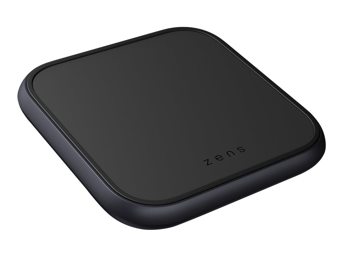 Zens Single Aluminium - Induktive Ladematte + AC-Netzteil - 10 Watt - Apple Fast Charge, FC (USB)