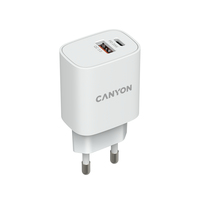 Canyon Ladegert 1xUSB-A+ 1xUSB-C 20W PD white retail