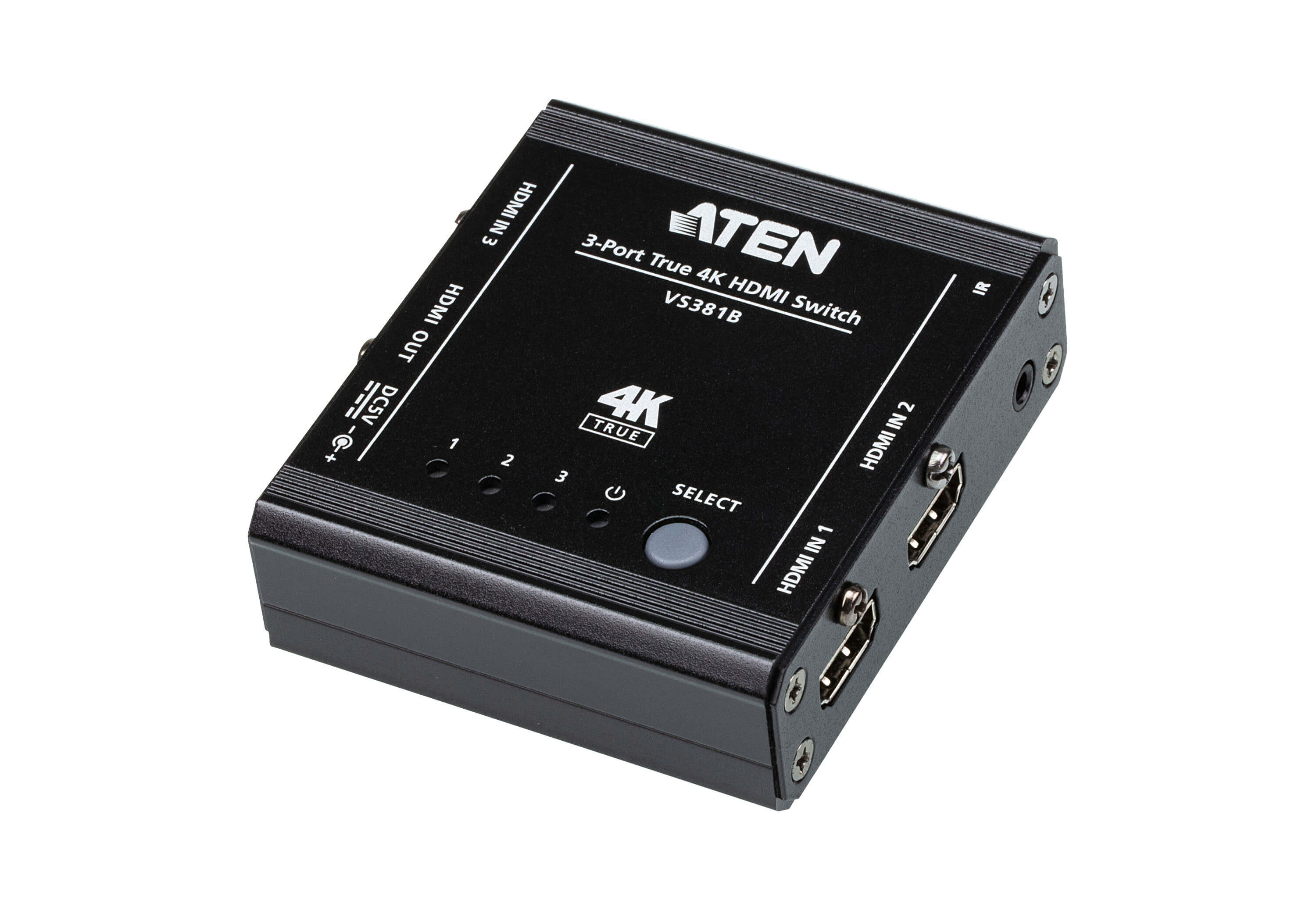 ATEN Switch HDMI 4K real de 3 puertos