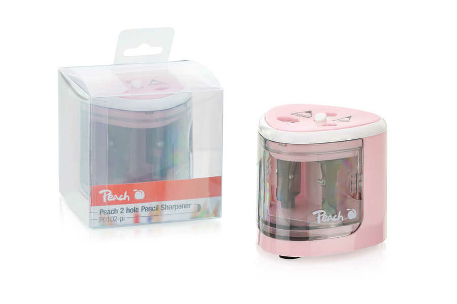 Peach PO102-PI pencil sharpener Manual pencil sharpener Pink