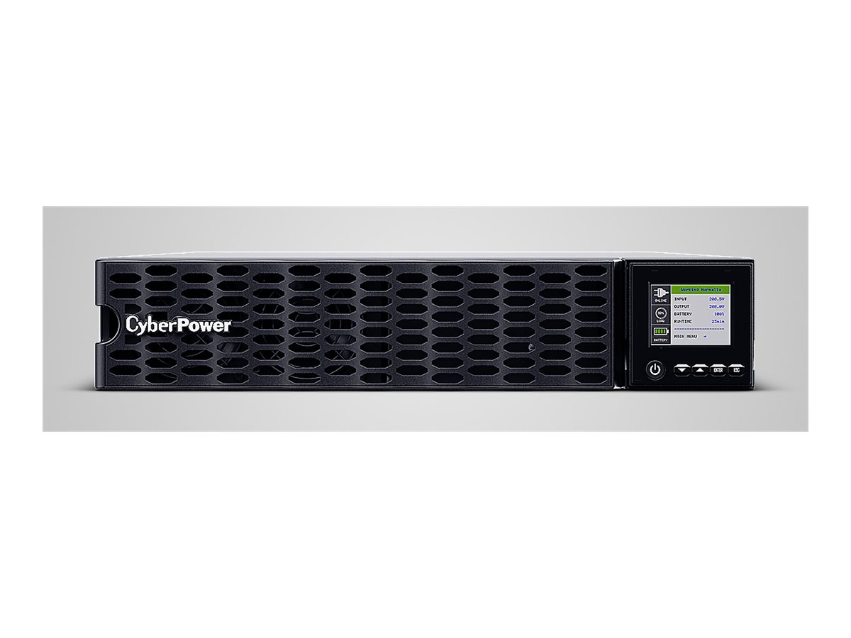 CyberPower OL3KERTHDL uninterruptible power supply (UPS) Double-conversion (Online) 3 kVA 3000 W 6 AC outlet(s)