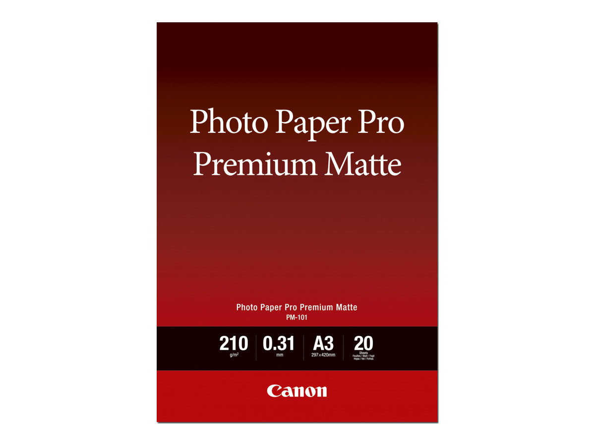 Canon 8657B007  Canon Carta fotografica Premium Matte PM-101 A3 Plus - 20  fogli