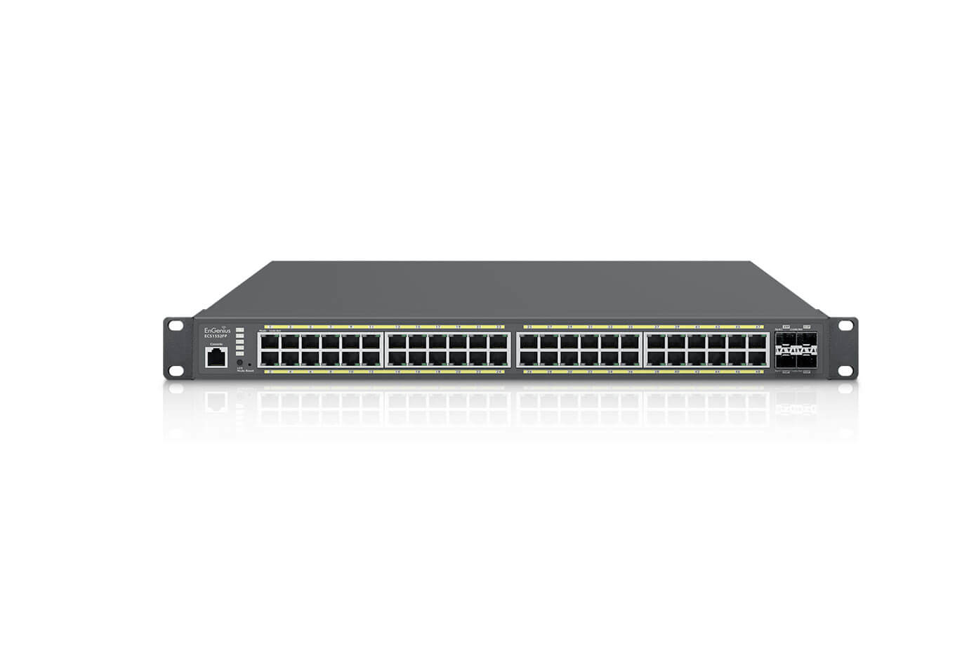 EnGenius Cloud Managed Switch 48-port GbE PoE+ 740W 4x SFP+ L2+ ECS1552FP - Switch - 48-Port