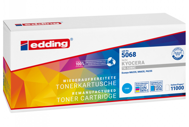 EDDING EDD-5068 cyan Toner kompatibel zu Kyocera TK-5280C - Kompatibel - Tonereinheit