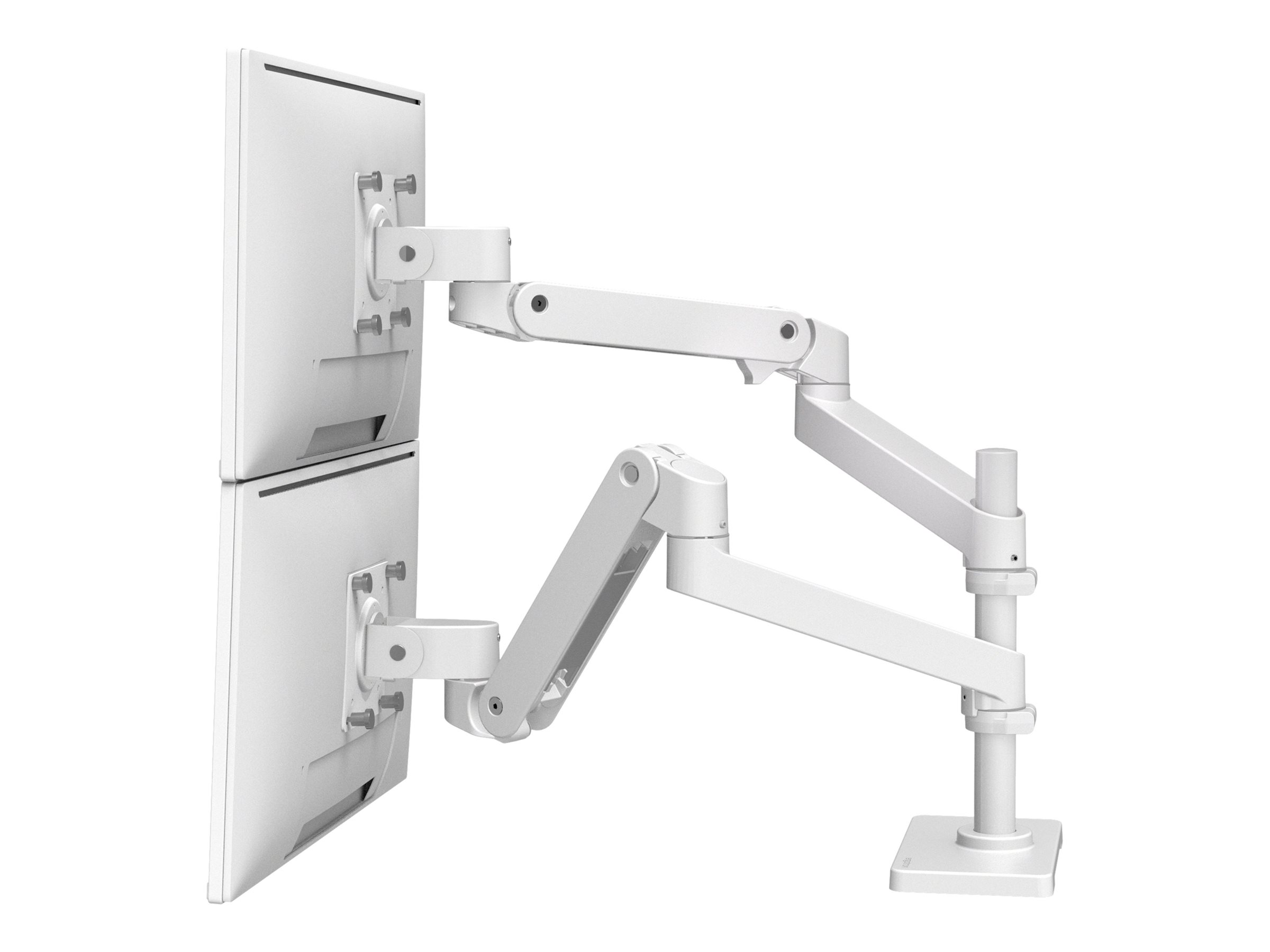 Ergotron LX Pro - Befestigungskit (Doppelarm) - fr 2 LCD-Displays - Aluminium - wei - Bildschirmgre: bis zu 61 cm (bis zu 24 Zoll)