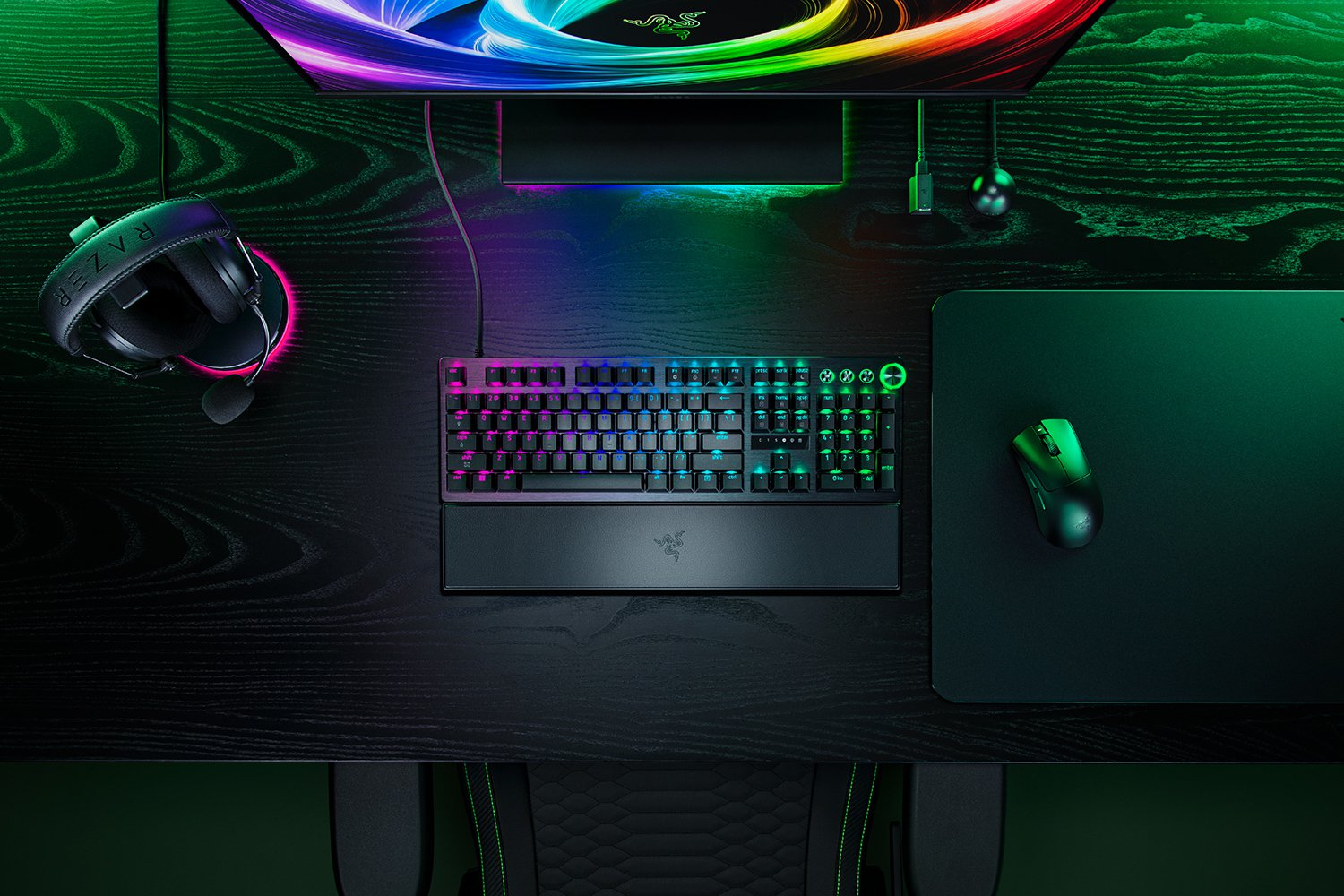 Razer Huntsman V3 Pro 8KHz keyboard Gaming USB German Black