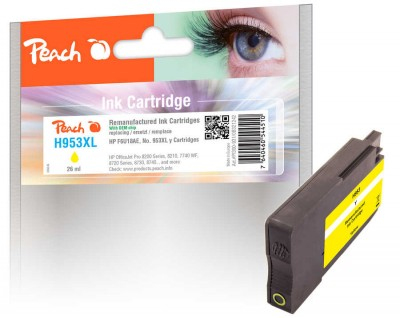 Peach PI300-931 cartouche dencre 1 pice(s) Compatible Rendement lev (XL) Jaune
