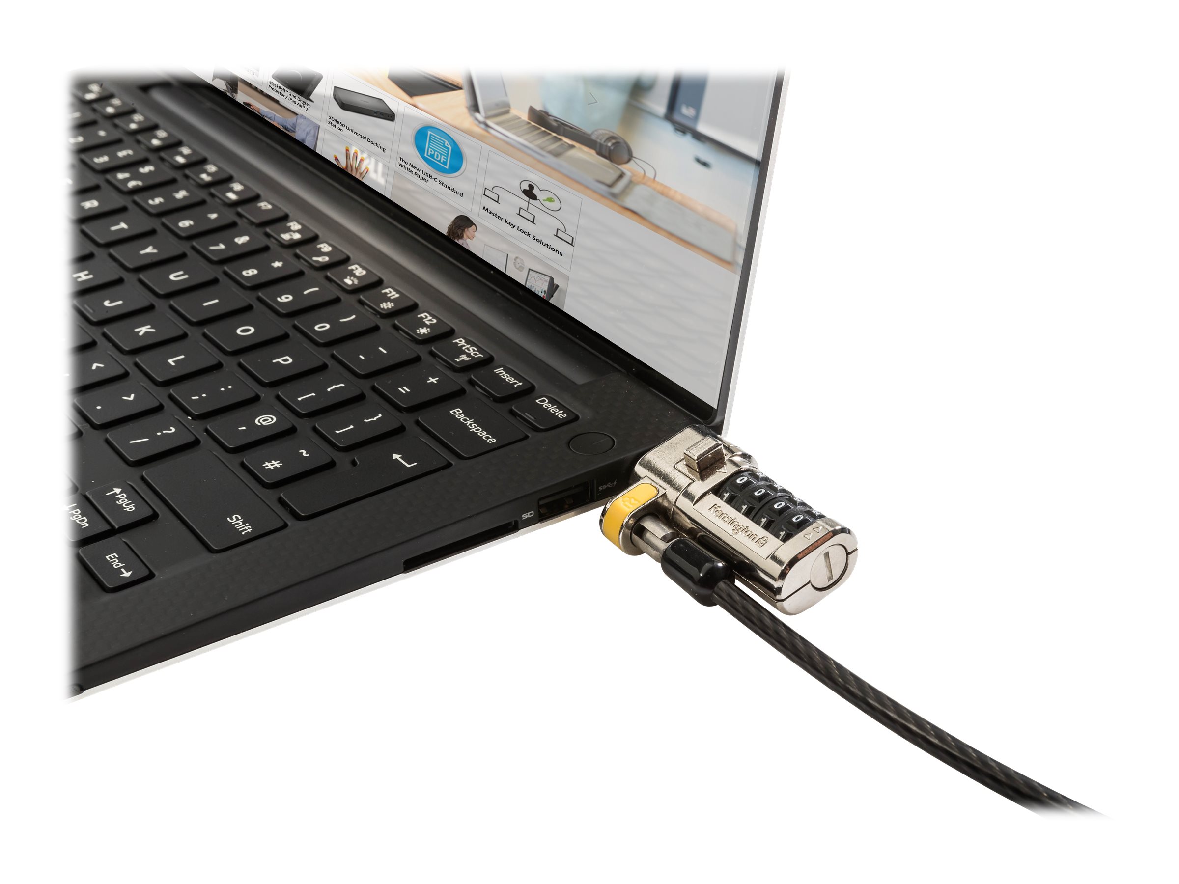 Dell cable lock Black Chrome 1.8 m - Kabel