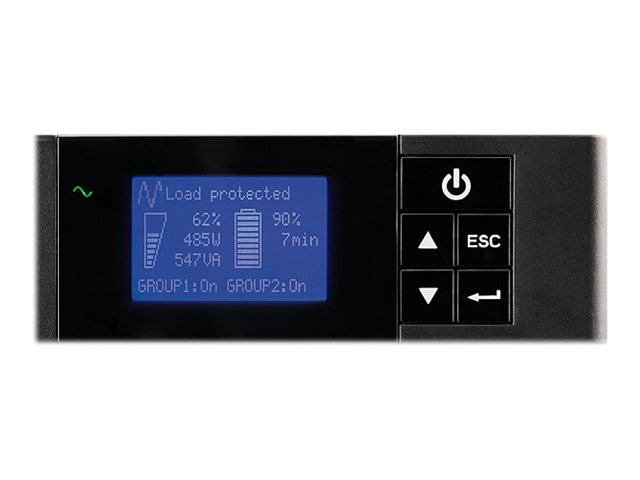Eaton 5P 1550iR - Gen 2 - USV (Rack - einbaufhig) - Wechselstrom 200/208/220/230/240 V - 1350 Watt - 1550 VA - 1-phasig - 9 Ah - RS-232, USB - Ausgangsanschlsse: 6 - 1U - 48.3 cm (19)