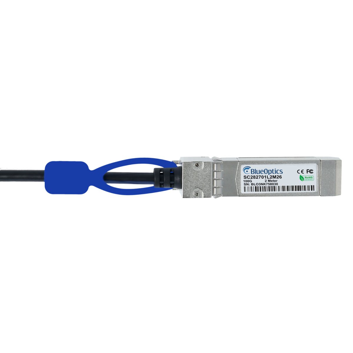 BlueOptics NVIDIA MCP7F00-A001R BlueLAN passives 100GBASE-CR4 QSFP28 auf 4x25GBASE-CR SFP28 Direct Attach Breakout Kabel, 1M,