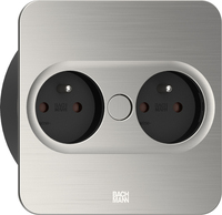 Bachmann TWIST2 2xUTE 2m Inox-Optik eckig Aderendh�lsen