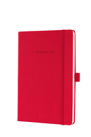 Sigel CONCEPTUM - Rot - A5 - 194 Bltter - 80 g/m - Kariertes Papier - Hardcover