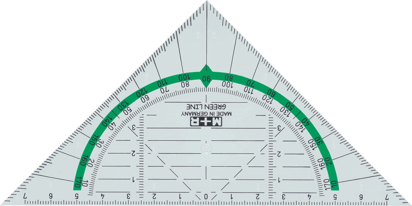 M�bius Ruppert Zeichendreieck Green Line 723170810 16cm