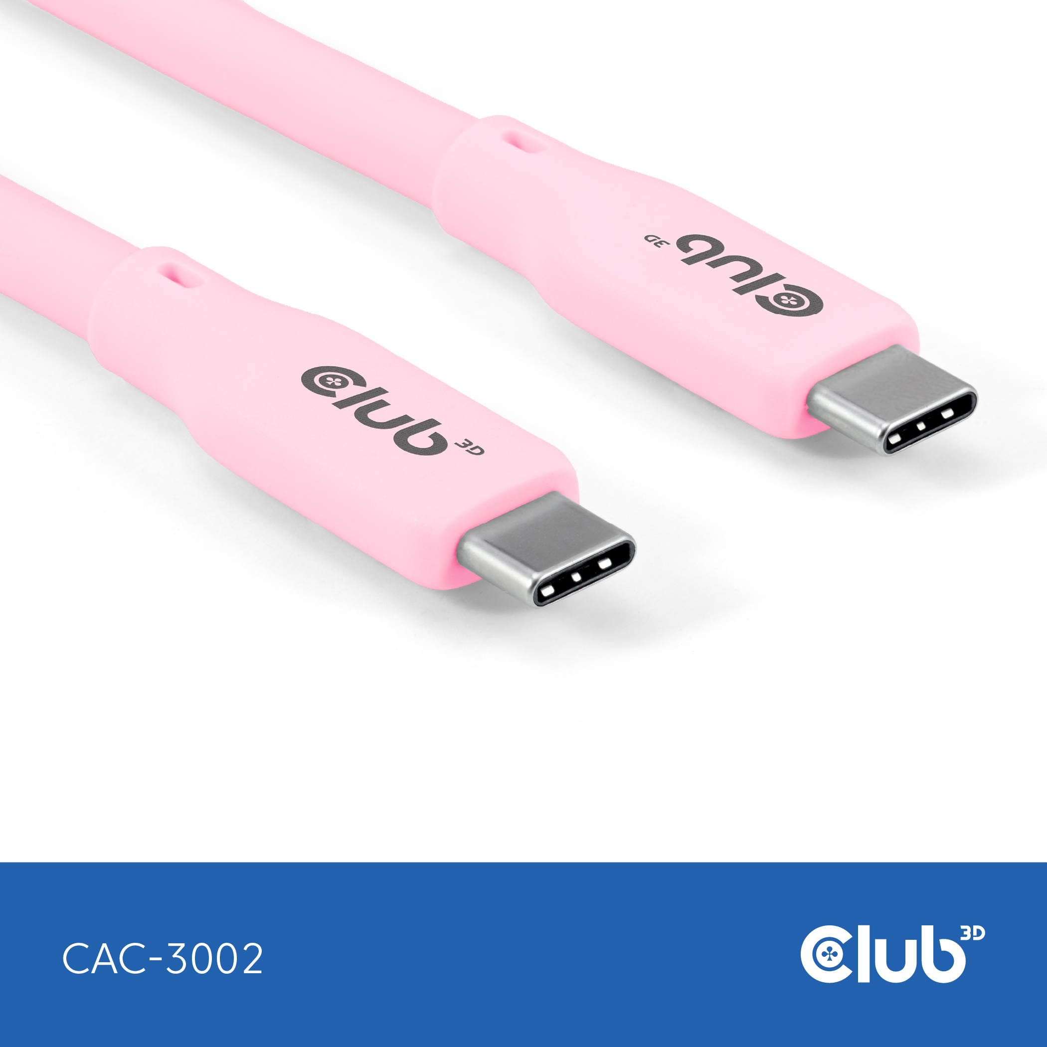 CLUB3D Cable USB C rosa