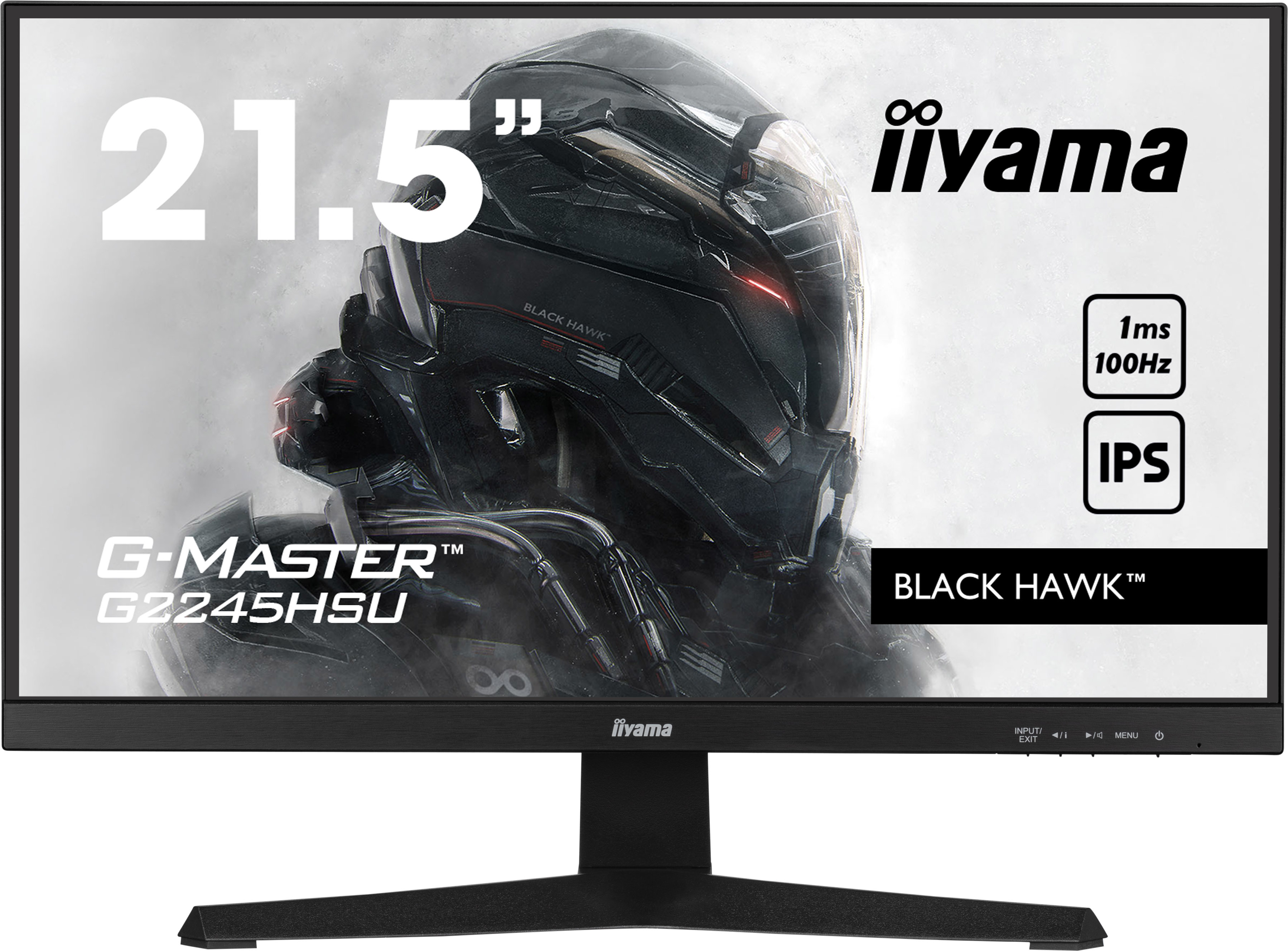 iiyama G-MASTER G2245HSU-B2 LED display 55,9 cm (22) 1920 x 1080 pixels Full HD Noir