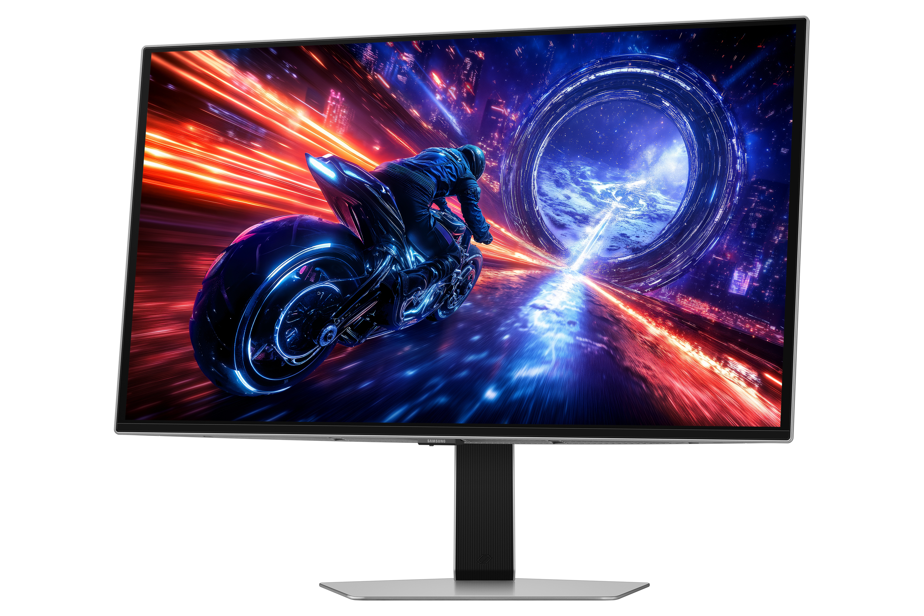 Samsung G60SF computer monitor 68.6 cm (27) 2560 x 1440 pixels Quad HD OLED Silver