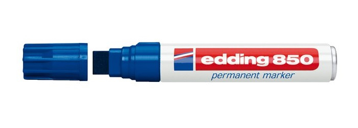 Edding 850 permanent marker Block Blue 5 pc(s)