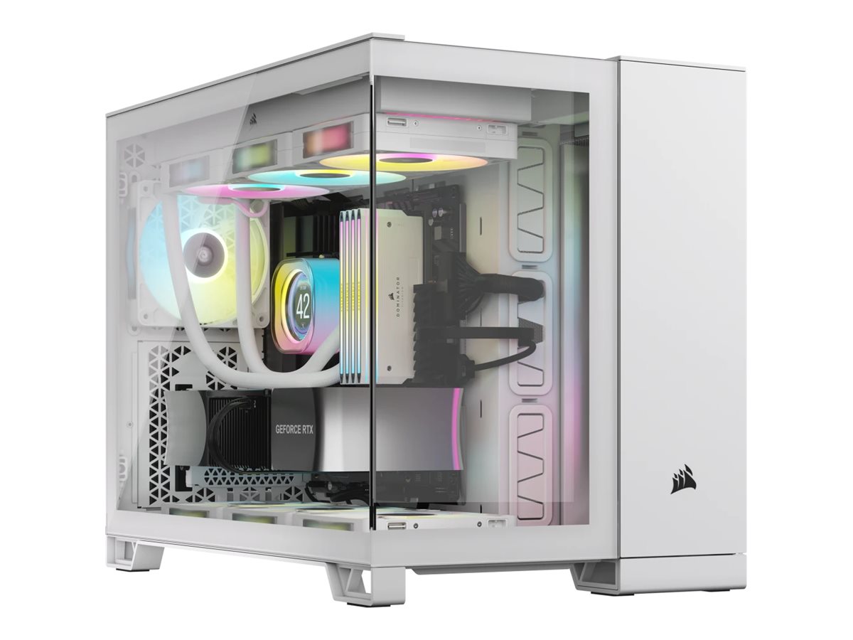 Corsair Geh Micro-ATX 2500X LINK Tempered Glass White - Gehuse