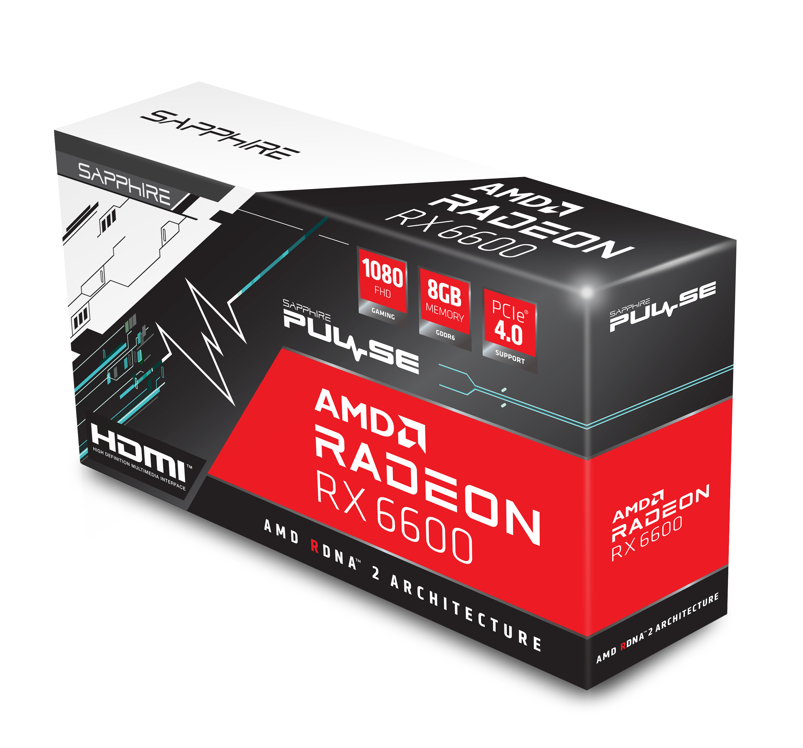 Sapphire 11310-01-20G  Sapphire PULSE Radeon RX 6600 AMD 8 Go GDDR6