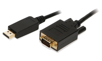 2-Power CAB0052A video cable adapter 2 m HDMI Type A (Standard) VGA (D-Sub) Black