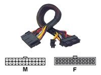 Akasa AK-CB24-24-EXT - Spannungsversorgungs-Verlngerungskabel - ATX, 24-polig (M)