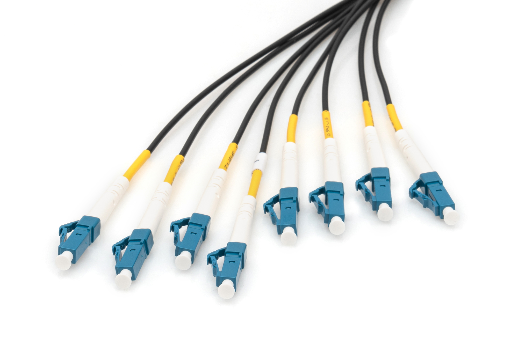 Digitus Cables Breakout de fibra ptica universales preconfeccionados, multimodo OS2, 8 fibras, LC/UPC - LC/UPC