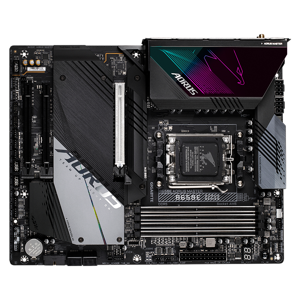 Gigabyte B650E AORUS MASTER (rev. 1.0) - AMD - Buchse AM5 - AMD Ryzen 7 - DDR5-SDRAM - 128 GB - DIMM