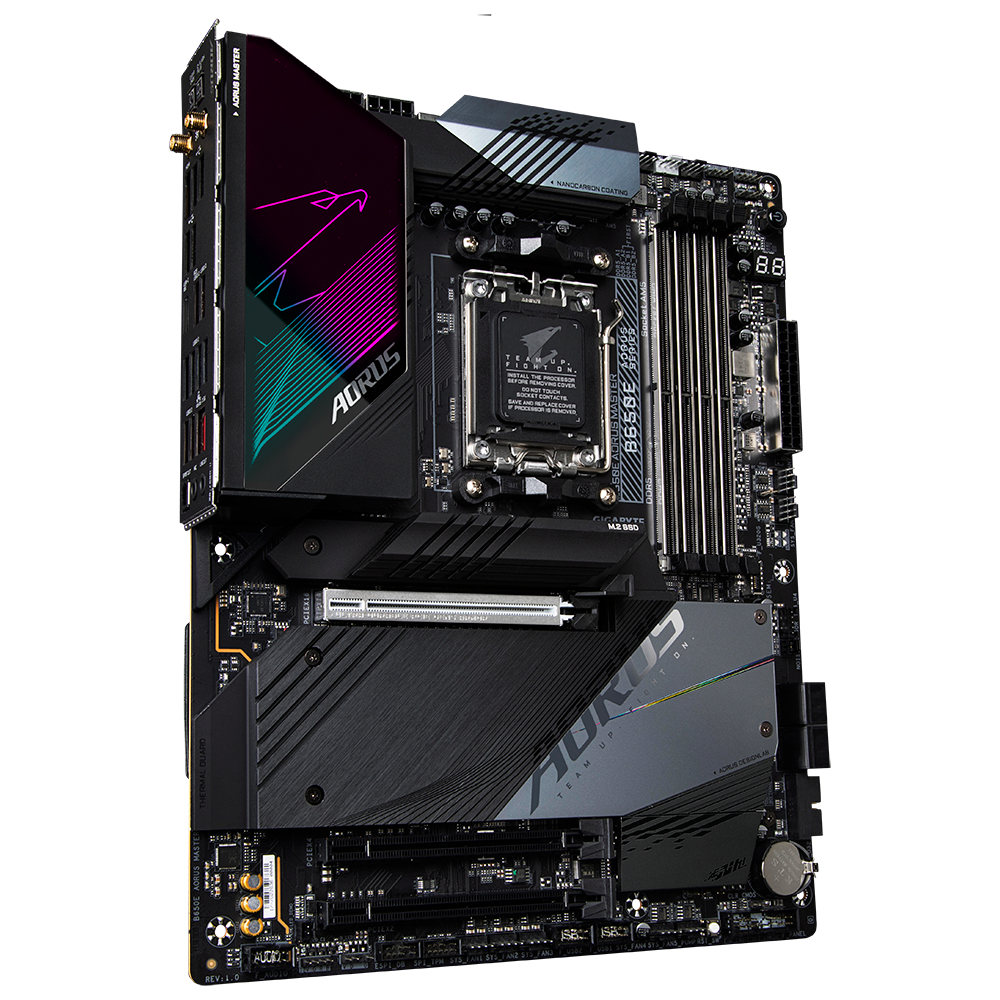 Gigabyte B650E AORUS MASTER (rev. 1.0) - AMD - Buchse AM5 - AMD Ryzen 7 - DDR5-SDRAM - 128 GB - DIMM