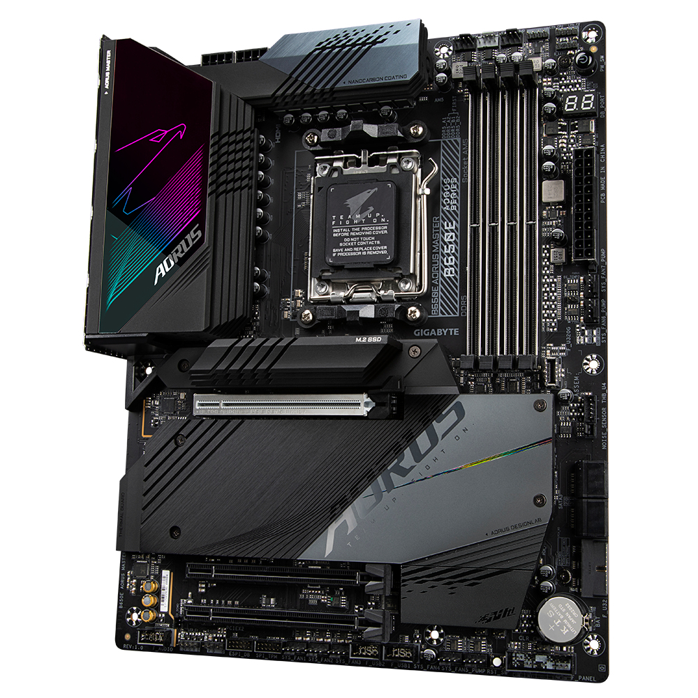 Gigabyte B650E AORUS MASTER (rev. 1.0) - AMD - Buchse AM5 - AMD Ryzen 7 - DDR5-SDRAM - 128 GB - DIMM