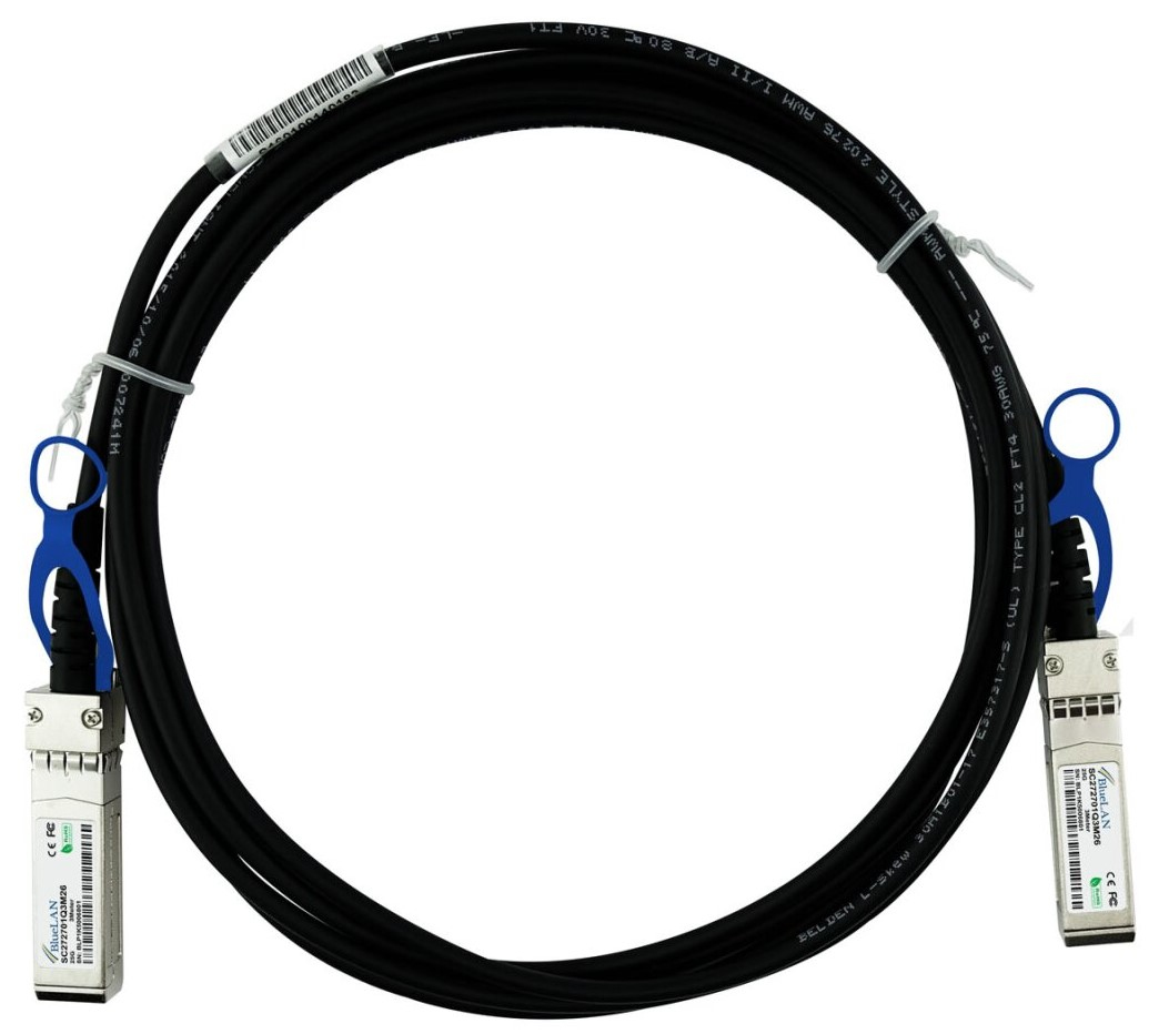 BlueOptics SFP28-DAC-5M-HU-BL c�ble dInfiniBand Noir