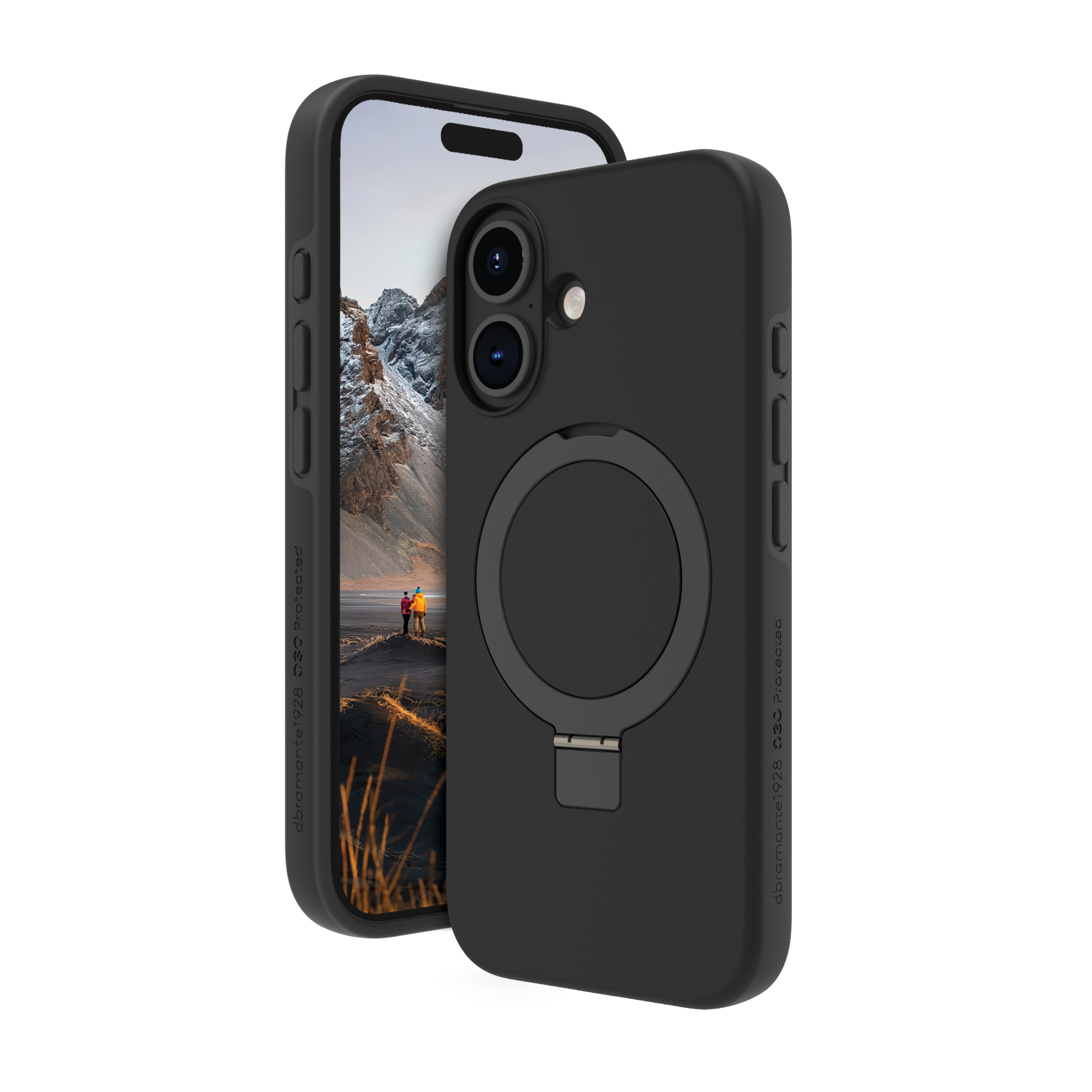 dbramante1928 Iceland Ultra D3O MS Kick - iPhone 16 Plus - Black