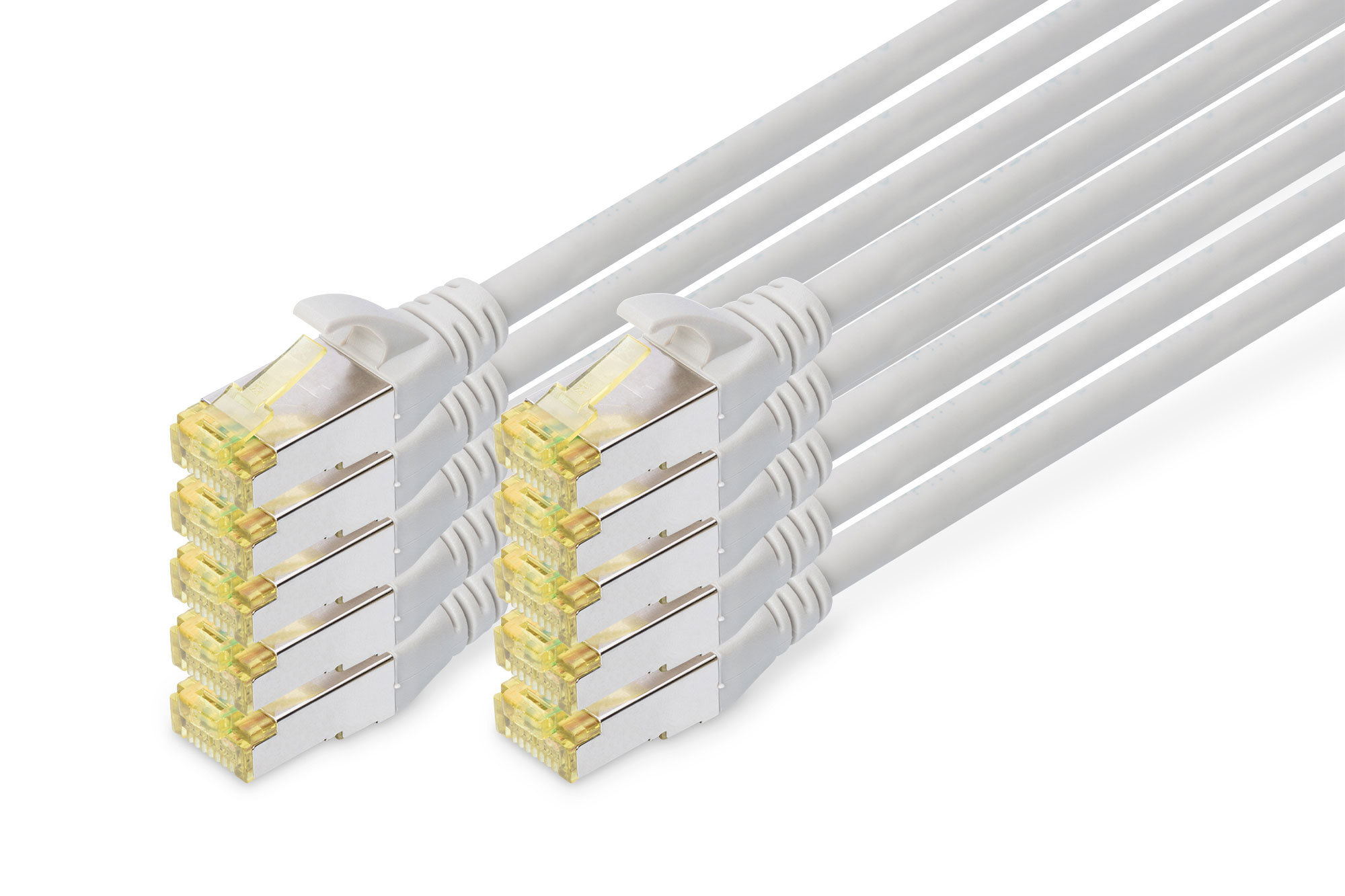 Digitus Cble de brassage CAT 6A S/FTP, 10 pices