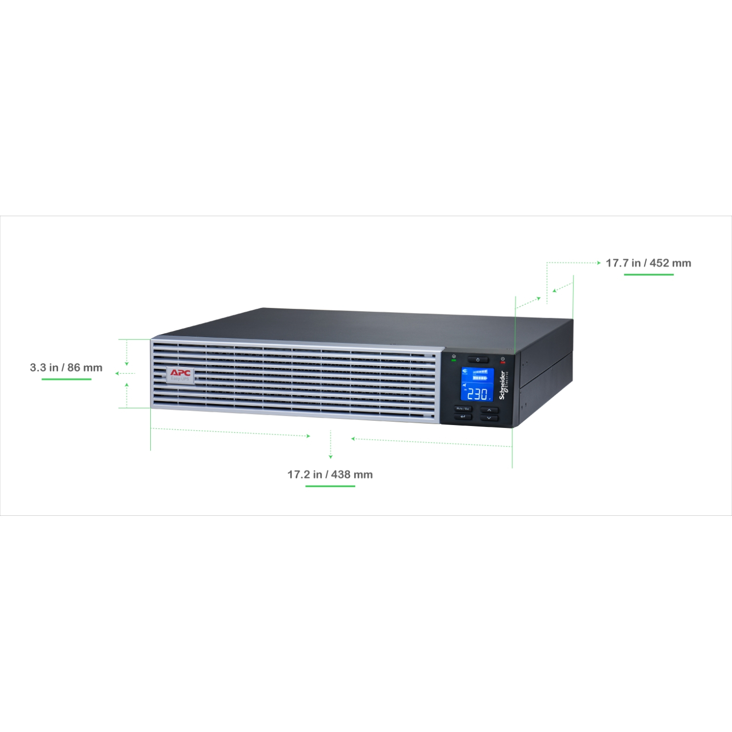 APC Easy UPS SRV - Onduleur on-line 1kVA Bat Lithium-Ion Tour/Rack 1 ph 230V - IEC