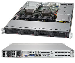 Supermicro SuperServer 6019P-WTR - Server - Rack-Montage - 1U - zweiweg - keine CPU - RAM 0 GB - SATA - Hot-Swap 8.9 cm (3.5)