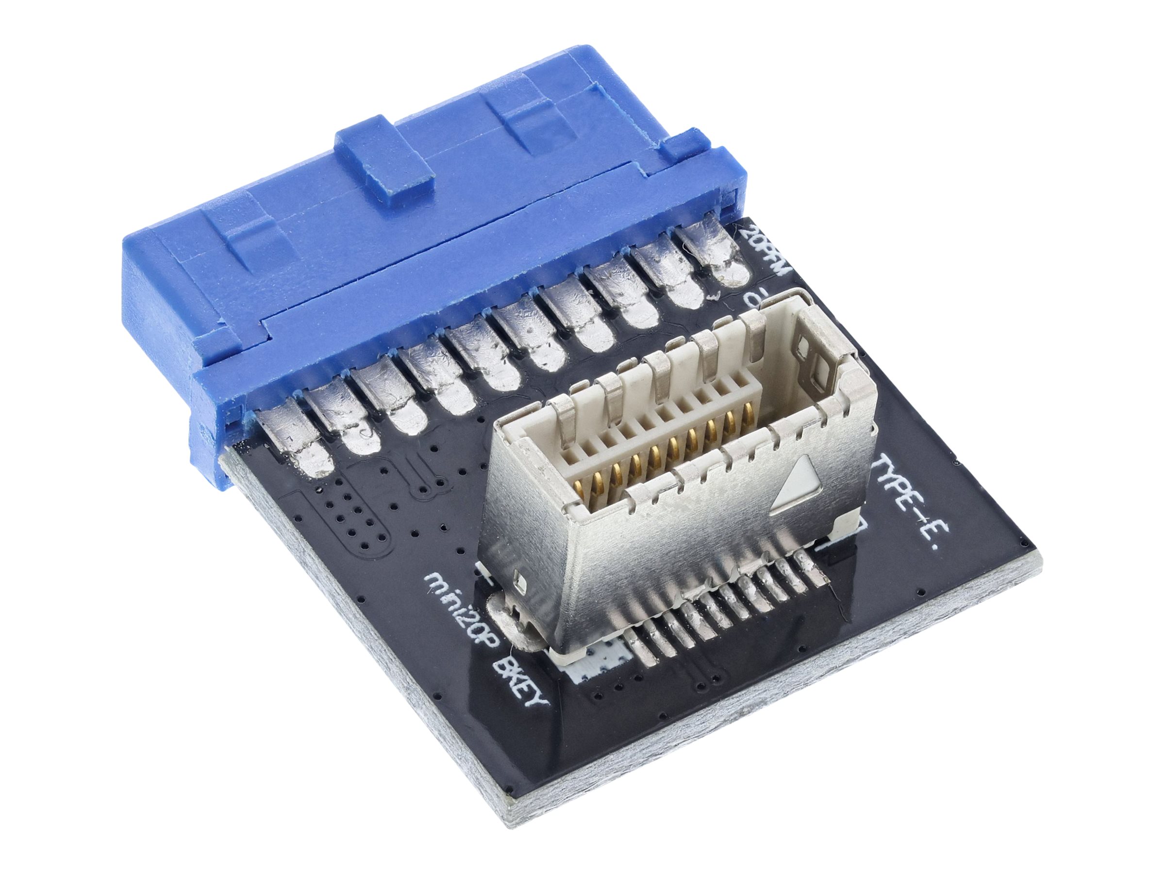 InLine USB 3.0 to USB 3.1 Front Panel Key-B Adapter internal