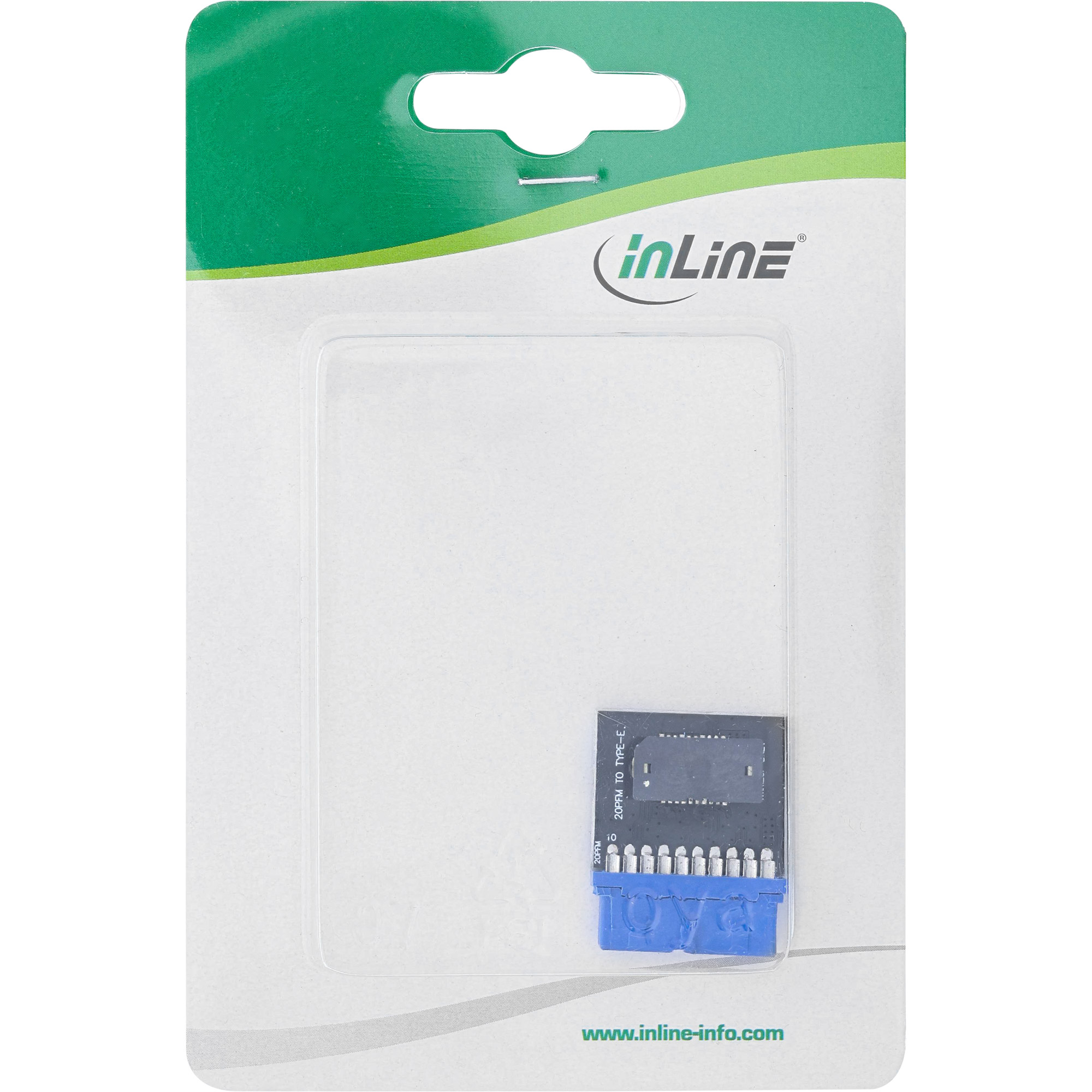 InLine USB 3.0 to USB 3.1 Front Panel Key-B Adapter internal