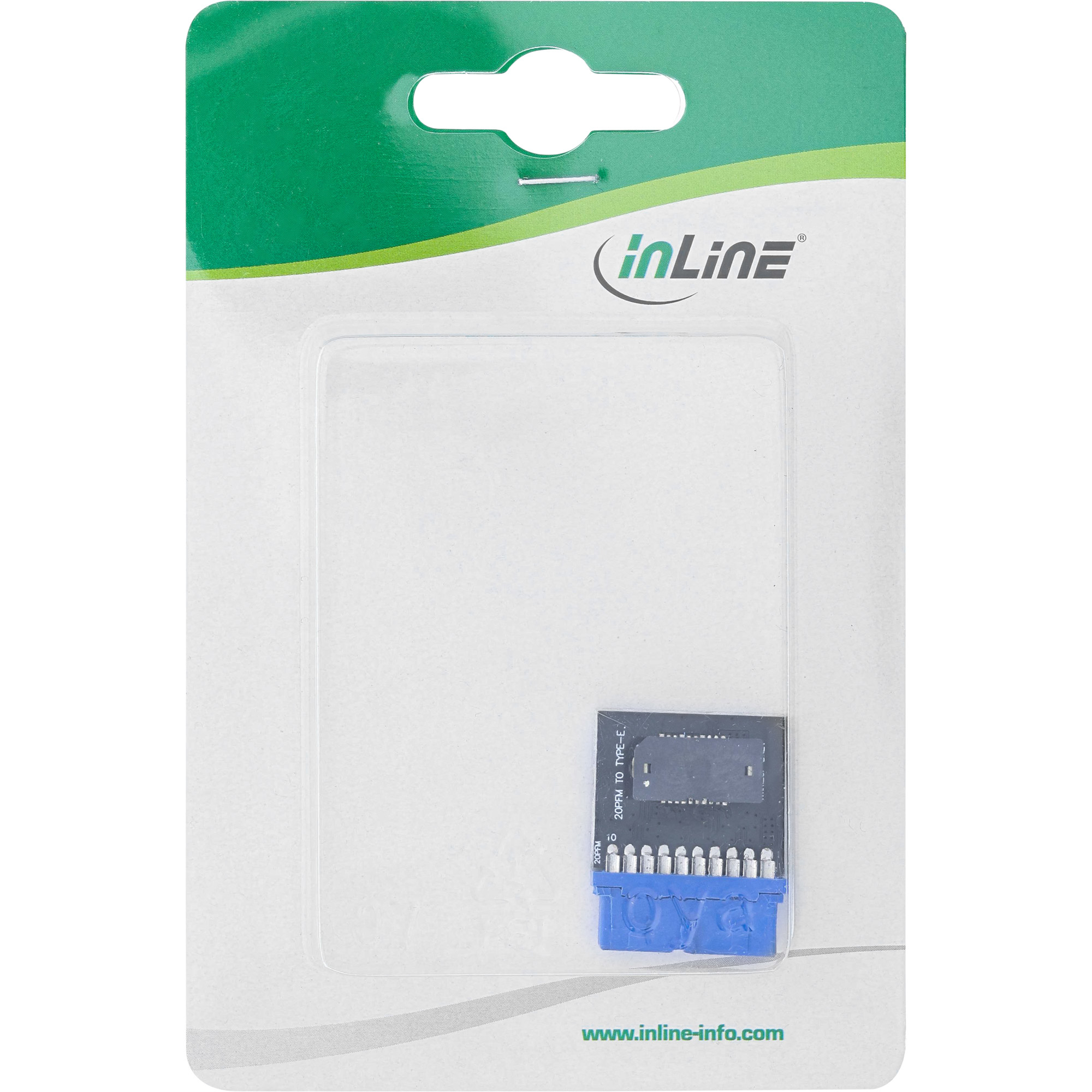 InLine USB 3.0 to USB 3.1 Front Panel Key-B Adapter internal