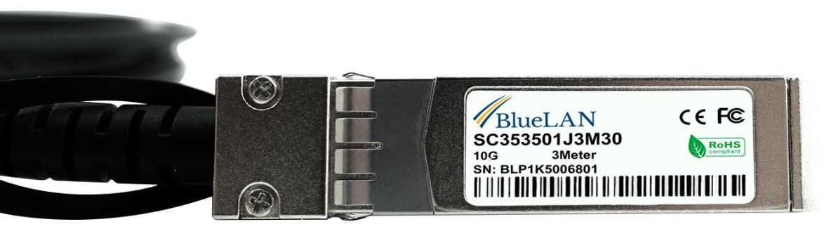 BlueOptics EX-SFP-10GE-DAC-2M c�ble dInfiniBand SFP+ Noir