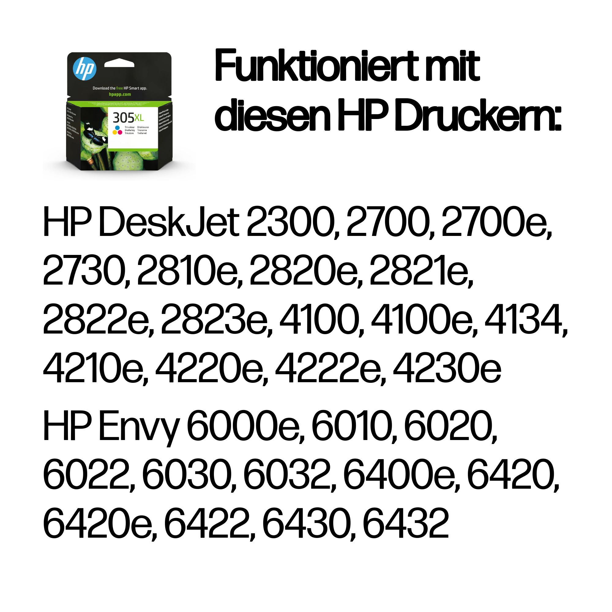 HP 305XL High Yield Tri-color Original Ink Cartridge
