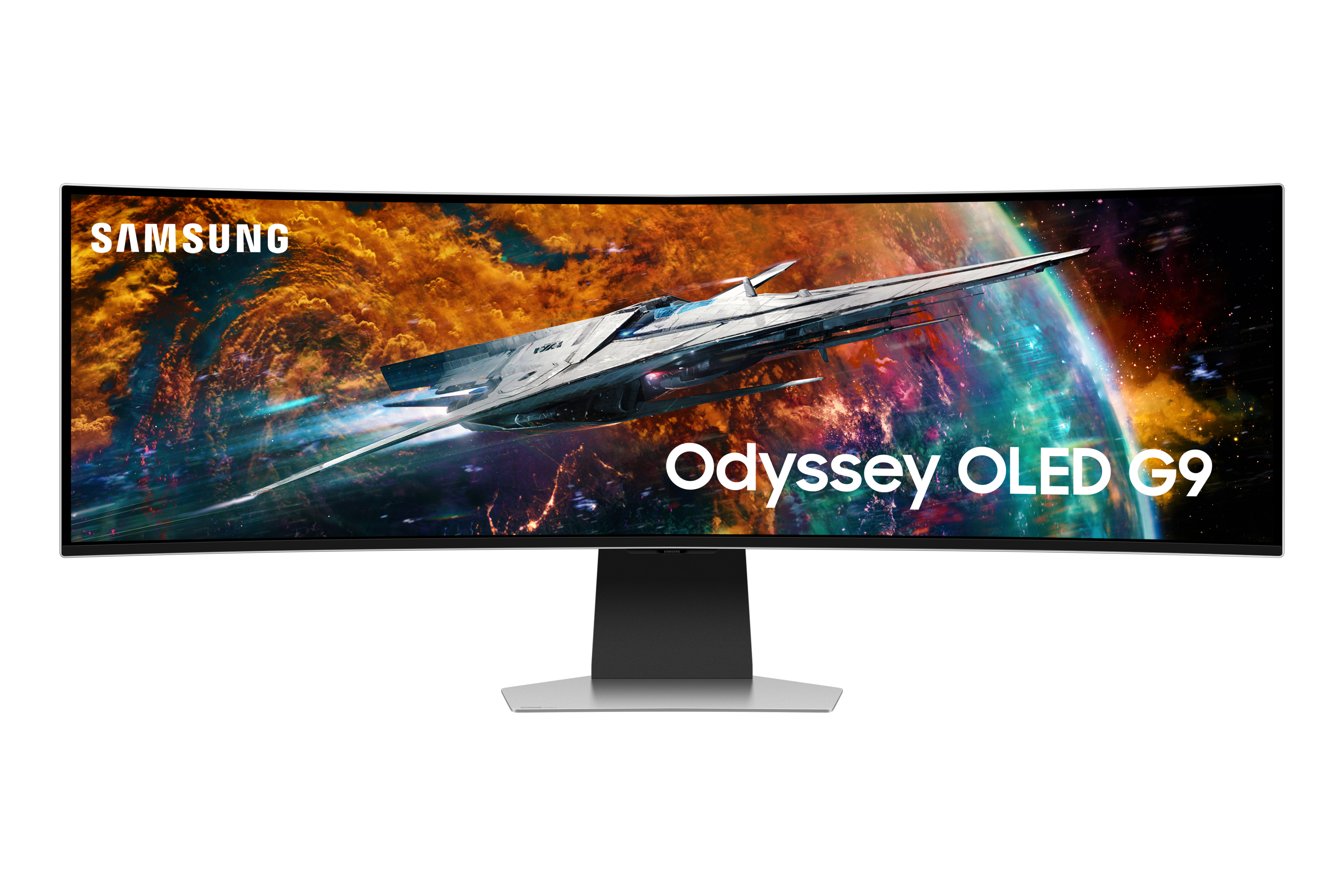 Samsung G95SC computer monitor 124.5 cm (49) 5120 x 1440 pixels Dual QHD OLED Silver