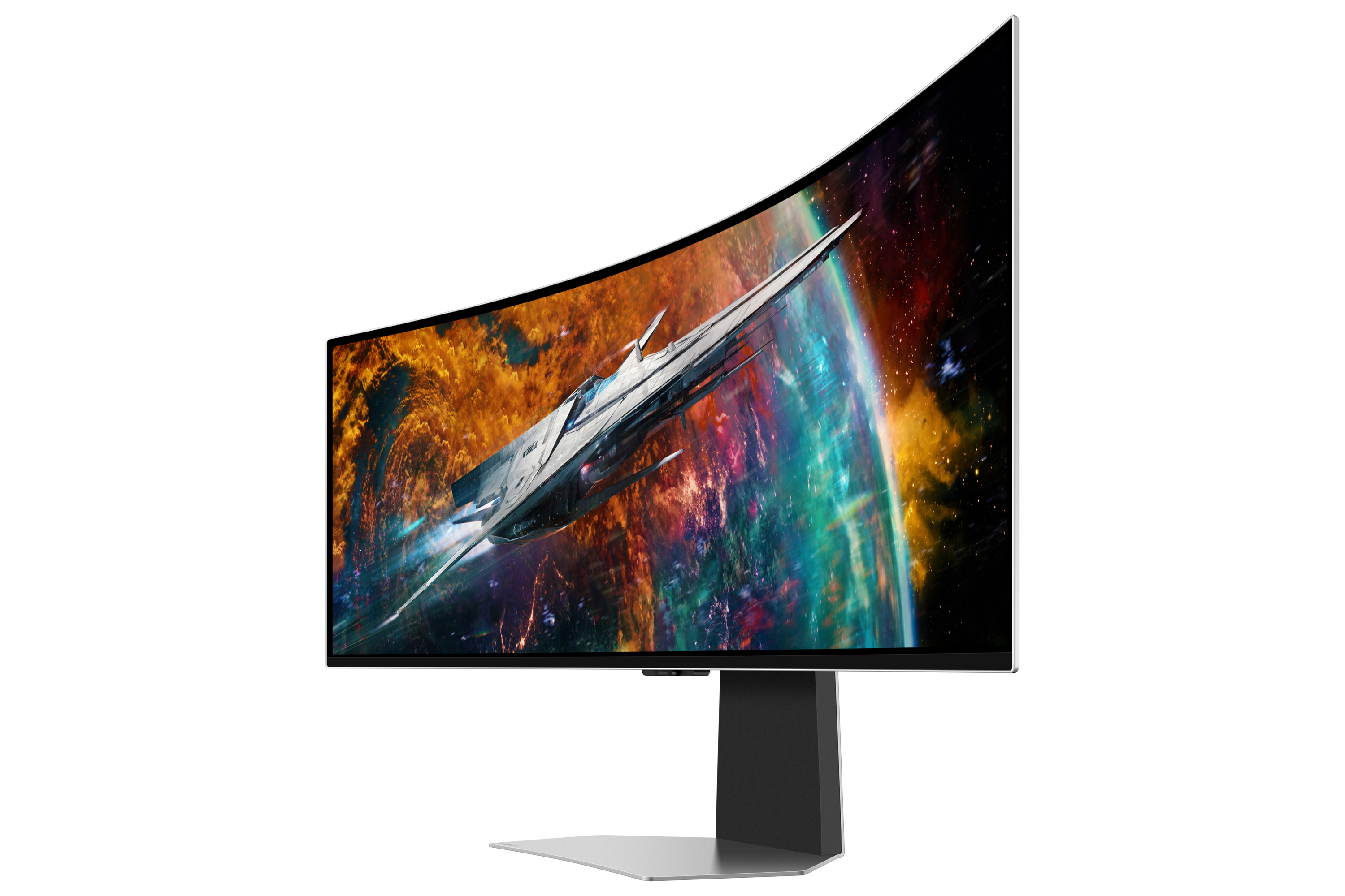 Samsung G95SC computer monitor 124.5 cm (49) 5120 x 1440 pixels Dual QHD OLED Silver