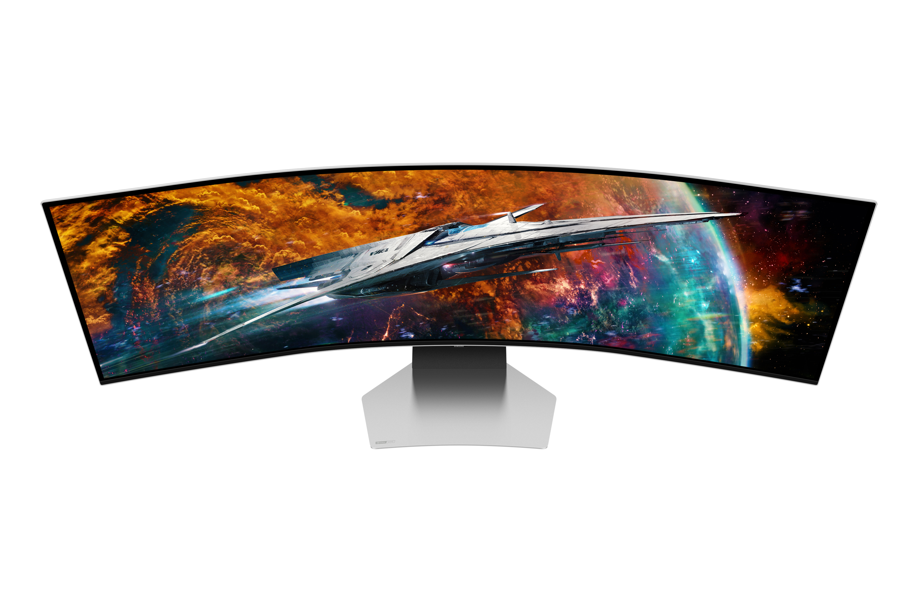 Samsung G95SC computer monitor 124.5 cm (49) 5120 x 1440 pixels Dual QHD OLED Silver