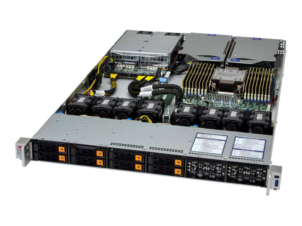 Supermicro CloudDC SuperServer SYS-112C-TN-G1 - Server - Rack-Montage - 1U - 1-Weg - 1 x Xeon 6500 Series 6505P - RAM 32 GB - SATA/SAS/NVMe - Hot-Swap 6.4 cm (2.5)