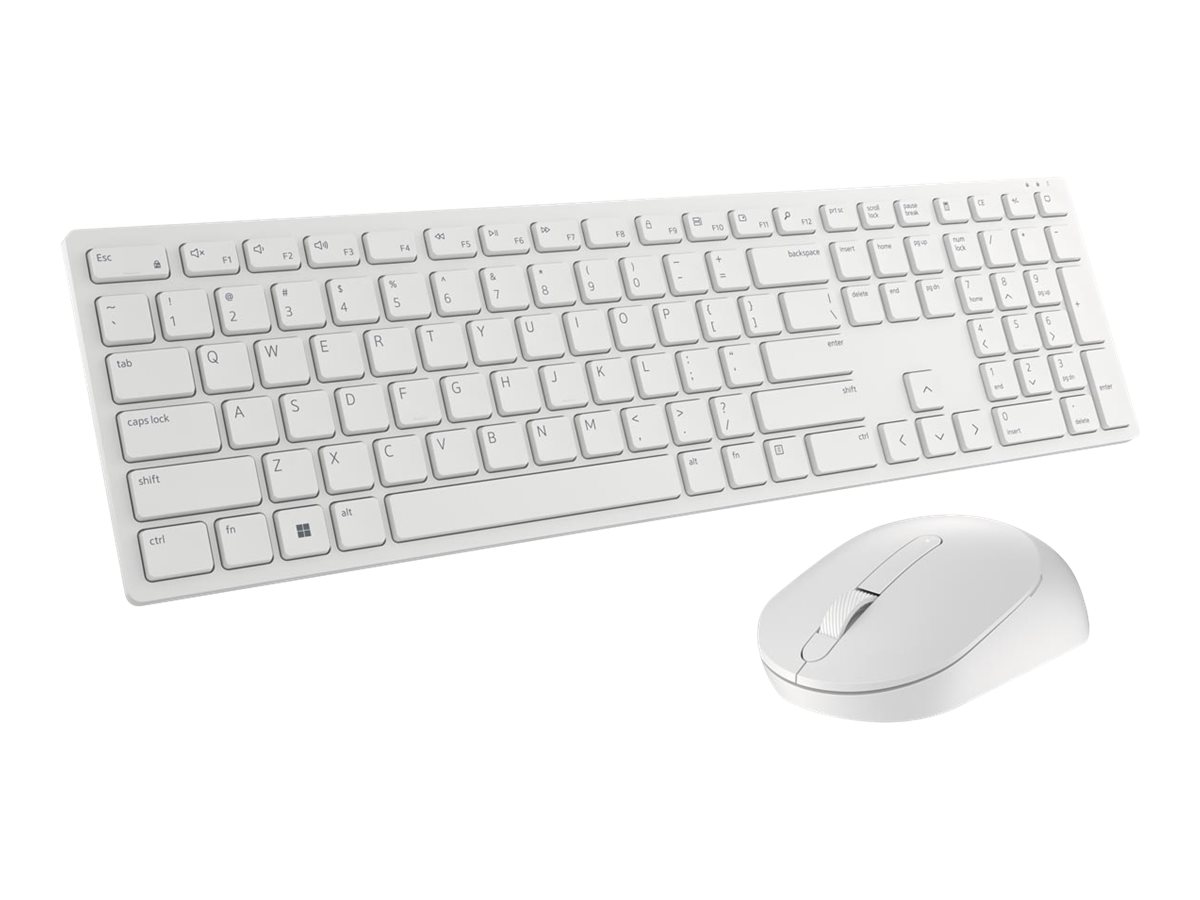 DELL KM5221W-WH tastiera Mouse incluso RF Wireless QZERTY US International Bianco