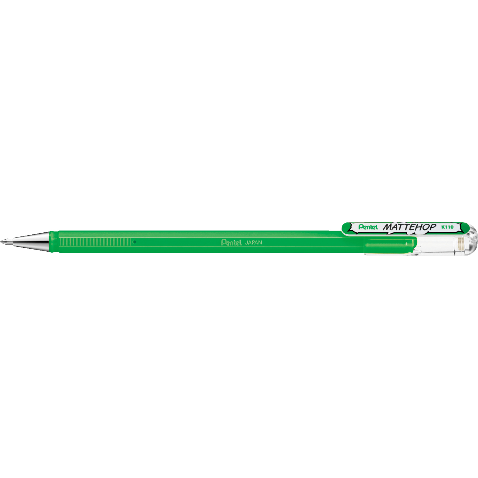 Pentel Mattehop Penna in gel con cappuccio Fine Verde 1 pz