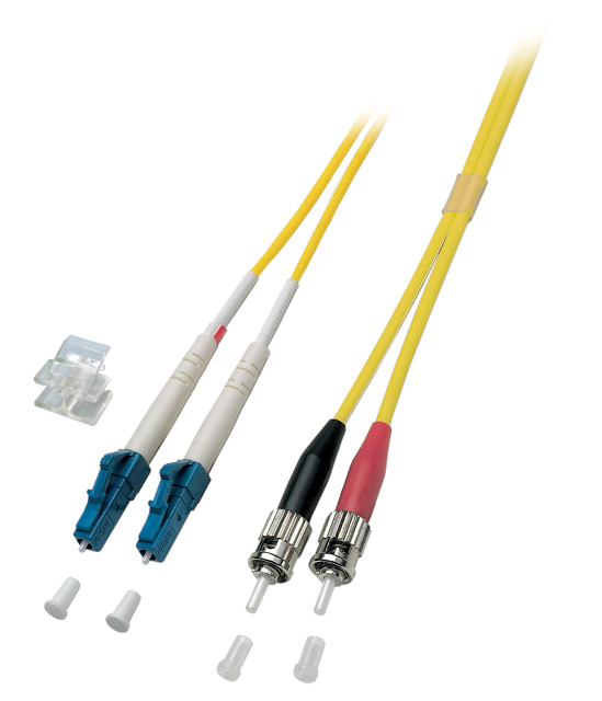 EFB Elektronik O0361.25 cavo a fibre ottiche 25 m LC ST OS2 Giallo