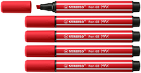 STABILO Pen 68 MAX rotulador Rojo 5 pieza(s)