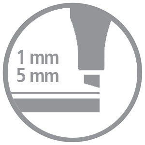 STABILO Pen 68 MAX hellrot Filzstift 68 mit Keilspitze