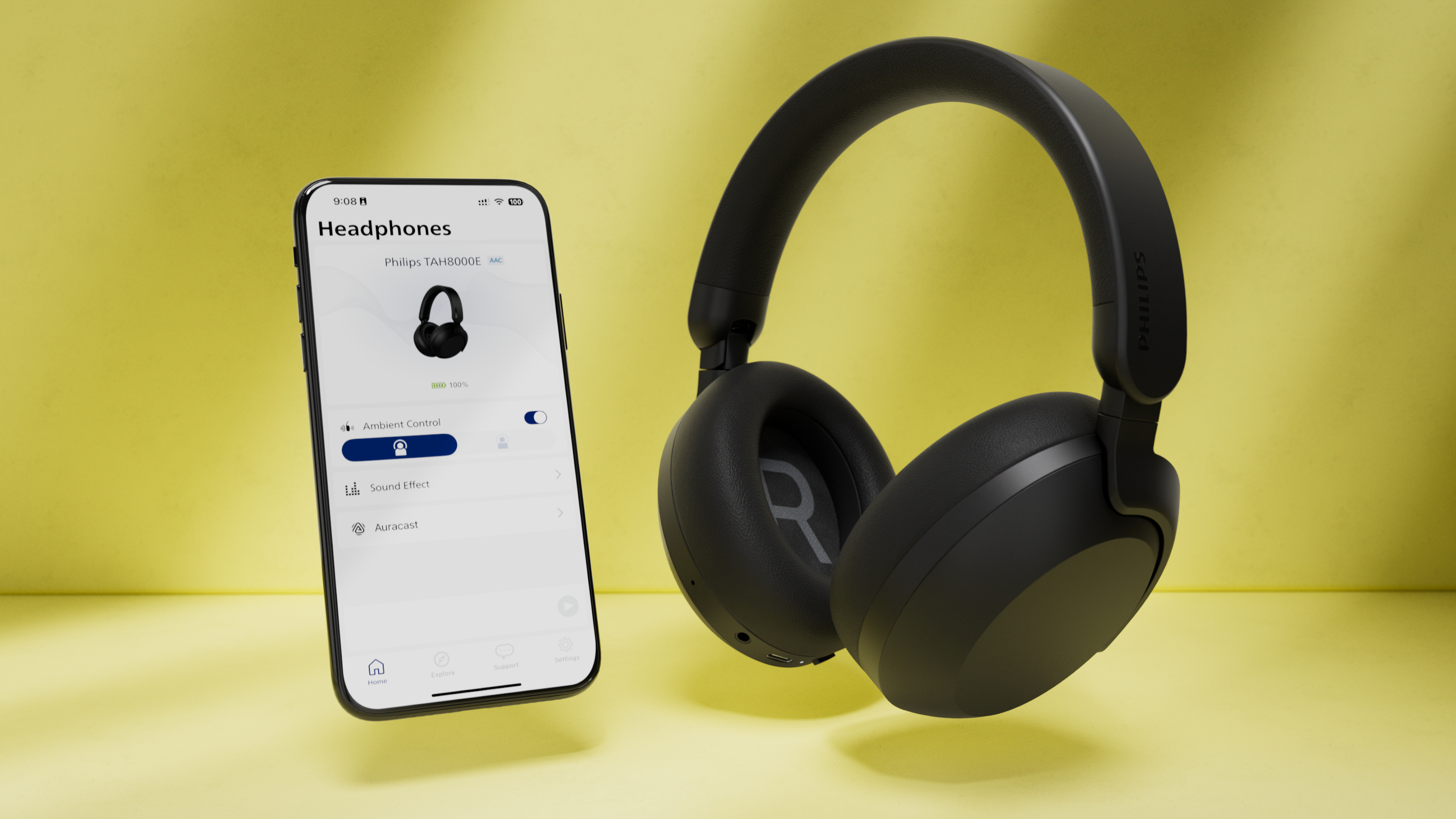 Philips TAH8000E Headset Wired & Wireless Head-band Calls/Music USB Type-C Bluetooth Black