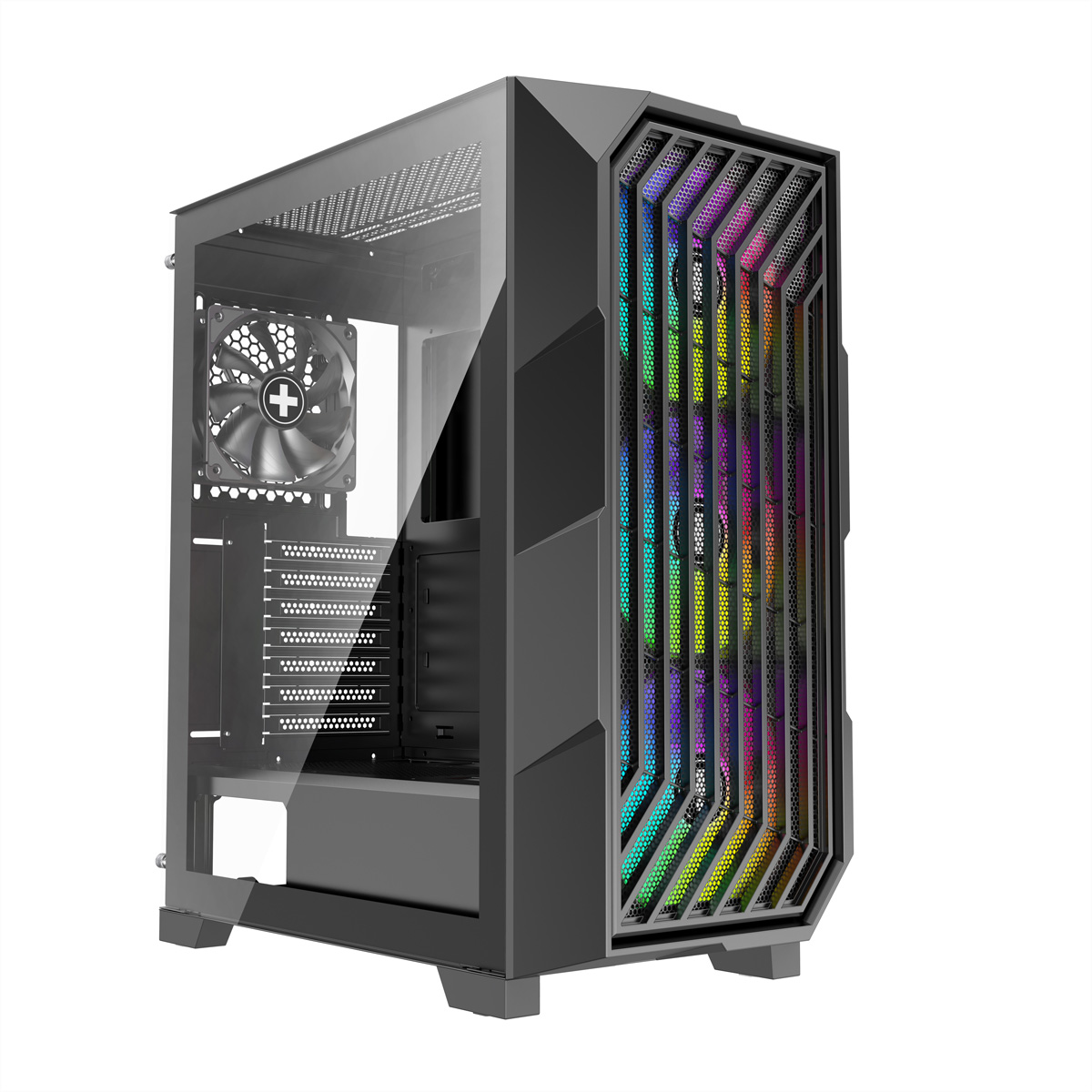 Xilence Xilent BREEZE II ATX PC Case X812.ARGB Gaming schwarz - Gehuse